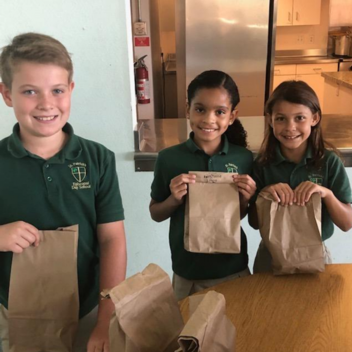 Students at Thousand Oaks Private School engage in community service.